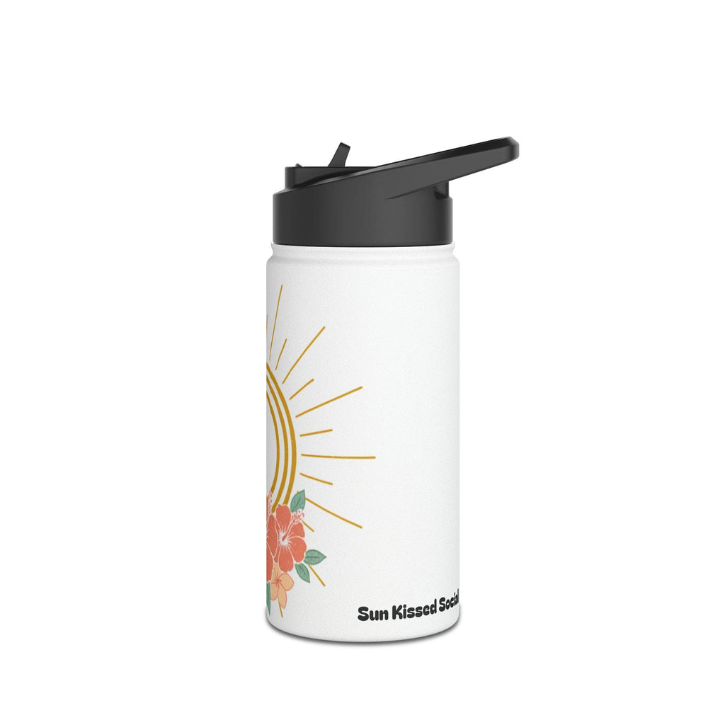 Retro Sunburst Stainless Steel Water Bottle