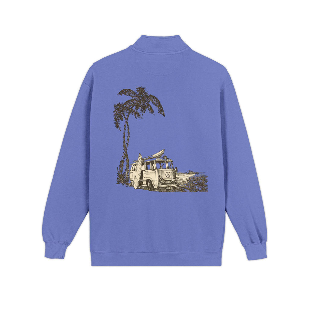 Surf style Quarter-Zip Sweatshirt