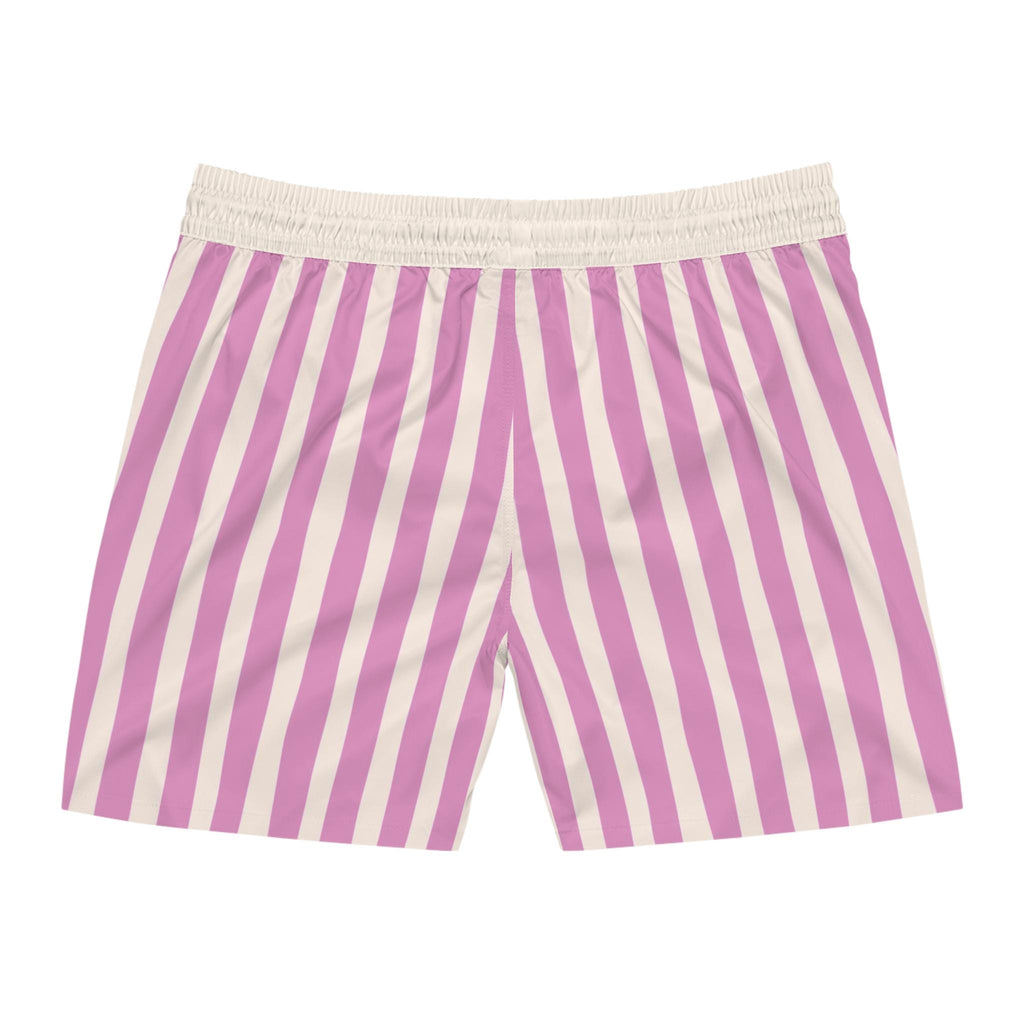 Pink and White Swim Shorts