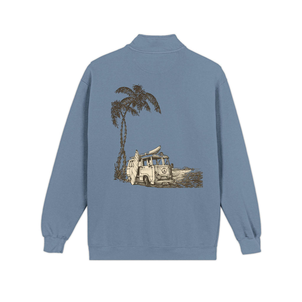 Surf style Quarter-Zip Sweatshirt