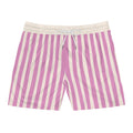 Pink and White Swim Shorts