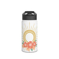 Retro Sunburst Stainless Steel Water Bottle