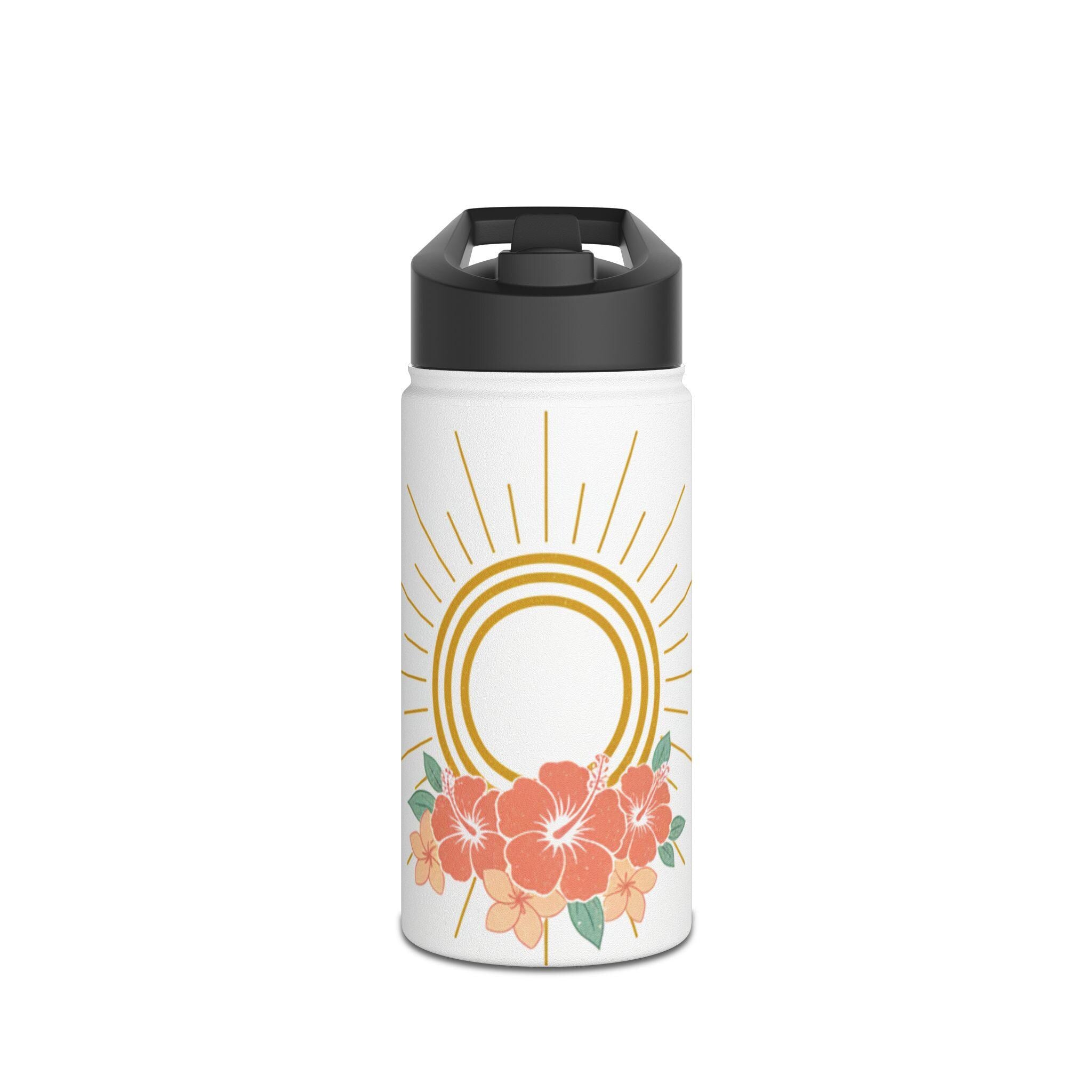Retro Sunburst Stainless Steel Water Bottle