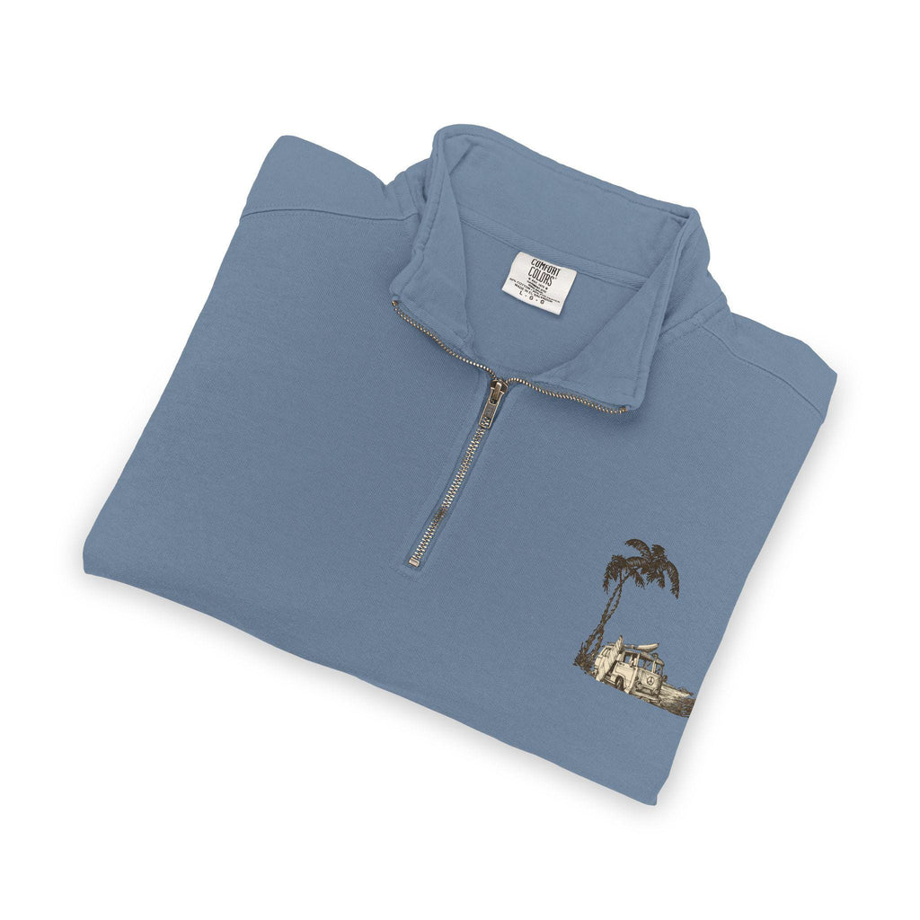 Surf style Quarter-Zip Sweatshirt