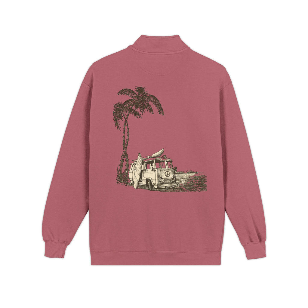 Surf style Quarter-Zip Sweatshirt