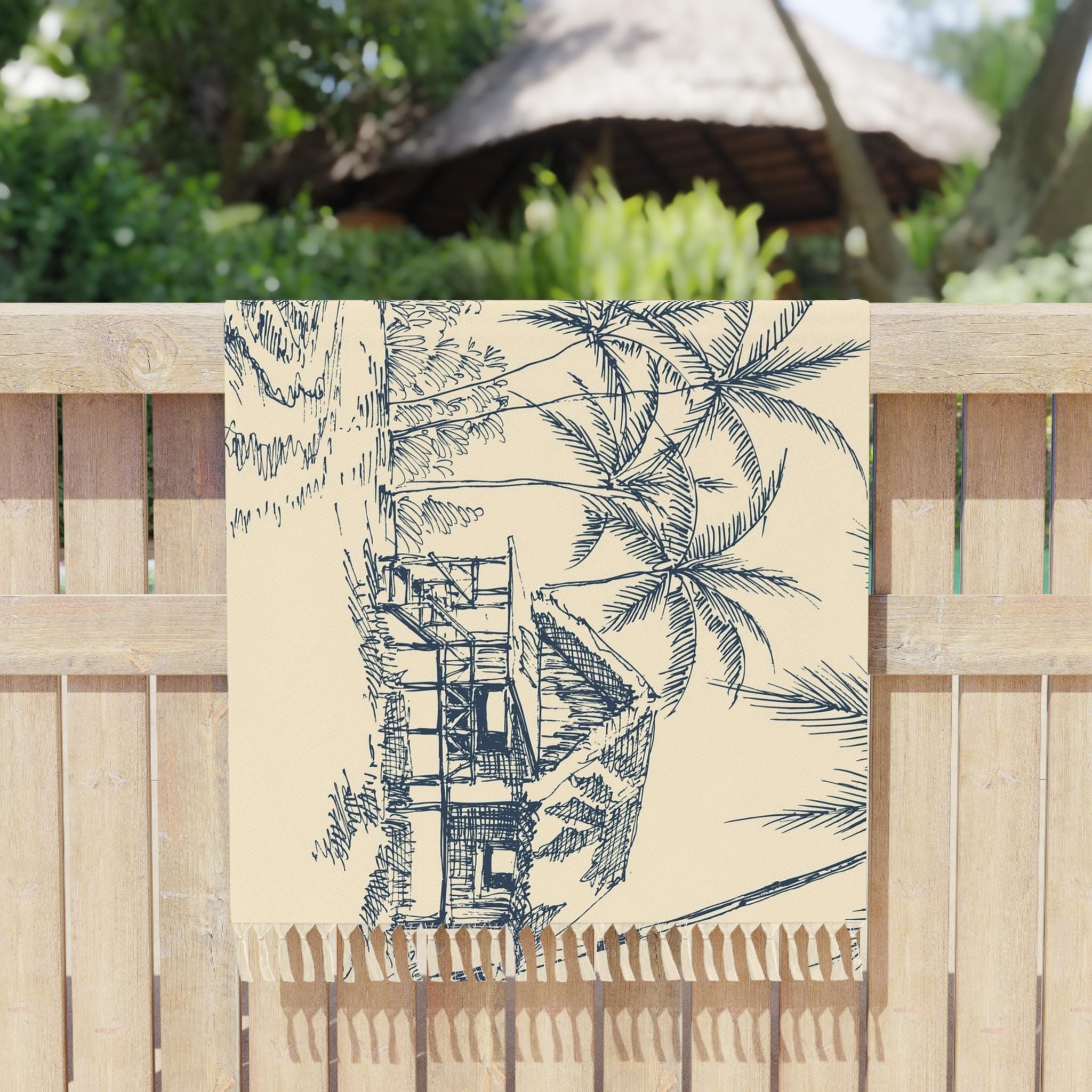 Tropical Palm Beach Towel