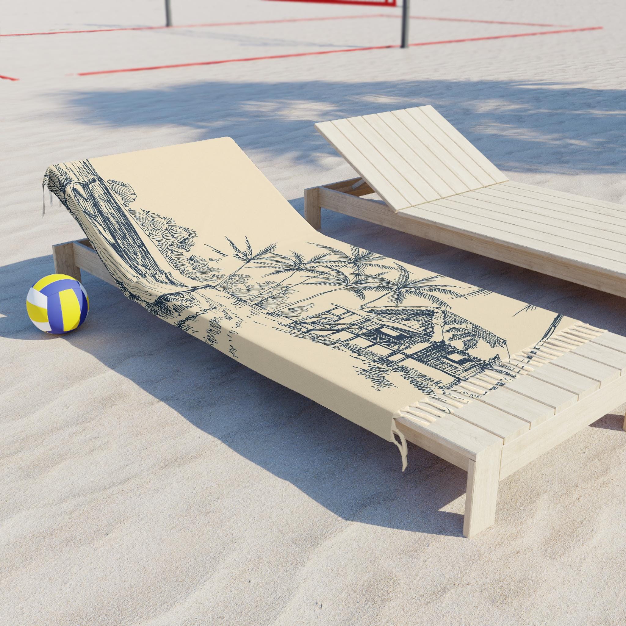 Tropical Palm Beach Towel