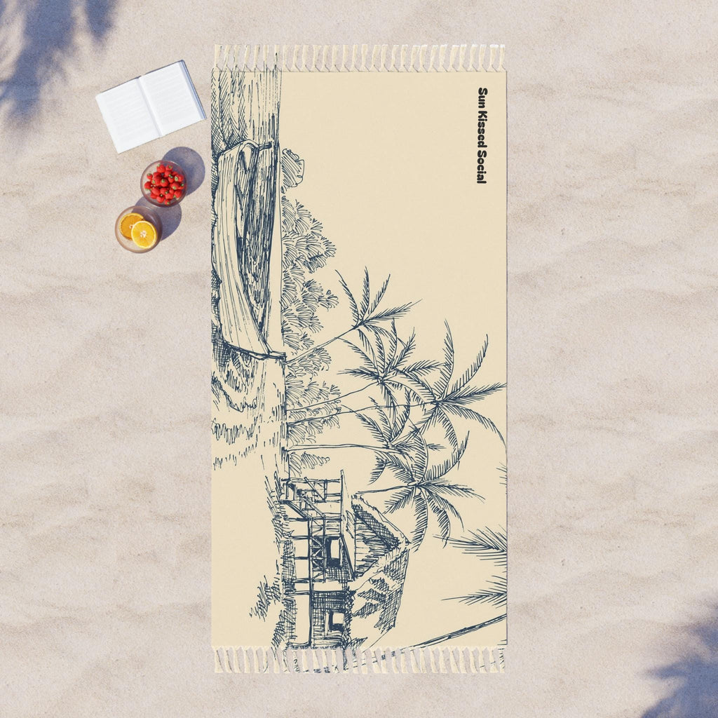 Tropical Palm Beach Towel